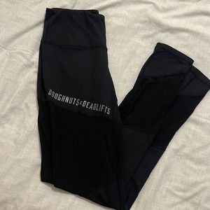 doughnuts & deadlifts leggings